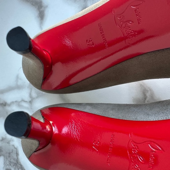 Authentic Christian Louboutin Suede Heels 37 - Picture 12 of 14